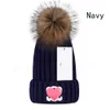 Bonnet/crâne casquettes marque fourrure Pom Poms enfant chapeau hiver chapeaux pour femmes fille casquettes tricoté bonnets casquette bébé Skullies Beanie