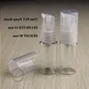 Flacone spray per pompa per lozione in plastica PET da 15 ml Flacone in plastica Contenitori per emulsione per imballaggio cosmetico con coperchio spray trasparente 50 PZ Atvtm