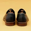 Mocassins masculinos respiráveis de couro genuíno, elegante, casamento, ponta pontuda, sapato casual, marrom, preto, calçado masculino