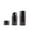 12pcs 30ml 50ml 80ml 100ml 120ml 150ml Empty Airless Lotion Cream Pump Bottle Black Skin Care Travel Containers Oqhhx