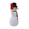 Фестиваль украшения Рождественский надувной костюм снеговика Рождественский взорванный Санта-Клаус Гигантский уличный костюм снеговика 2 4 м со светодиодной подсветкой254b