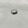 Fashion Jewely Platinum Band Ring Rings Designer Diamond High Quality Mens Black White Diamond Plated Womens210t