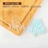 Baking Tools Acrylic 1-10 Number Cookies Cutter Cake Embossed Mold Decorating Tool Happy Birthday Anniversary Fondant Sugar Craft