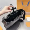 Klassieke leren handtas Zakelijke herenlaptoptas Designer schoudertas voor heren Handtas Luxe Messenger Bag Stofzak met 3 kleurenband Groothandel portemonnee