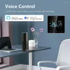 Controle Home Inteligente Tuya Wifi Termostato Elétrico Aquecimento de Piso Água / Caldeira a Gás LCD Touch Temperatura Google Alexa