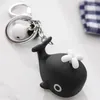 Keychains Creative Illuminated Sound Keychain Blue Fish Gift Marine Product Pendant Mini Car Handbag Key Chain Jewelry