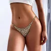 Autres culottes Bikini G String Leopard Femmes Floral Print Sexy Tangas Mujer Femme Sous-vêtements String Lingerie T-back S-XXL YQ240130