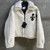 재킷 디자이너 여성 양모 겨울 모피 가짜 모자 코트 패션 부드러운 두꺼운 짧은 재킷 캐주얼 가역 나일론 모직 여자 코트 윈드 브레이커 탑 S-L PRFS