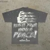 Erkek Tişörtler Amerikan Yeni Harajuku Hip-Hop Kafatası Grafik T-Shirt Kısa Sevenler Sokak Y2K Üstler Gotik Punk Stil Gevşek Kadın Giyim 381