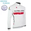 2022 California Republic Flag Winter Thermal Fleece Cycling Jacket Long Sleeve Jersey2708