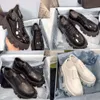 2024 Loafers Women Designer Casual Shoes Platform Monolith Loafer Sneakers Leather Lace-Ups With Box 518