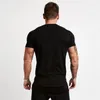 T-shirt de sport musculaire pour hommes T-shirt de mode haut à manches courtes sport Fitness T-shirt serré 240130