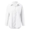 Women's Blouses Solid Color Button Down Shirt Women Lapel Tops Dressy Loose Ladies Shirts Blusas Holiday Work Street Wear
