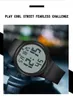 Wristwatches Trendy Soft Strap Big Screen Digital Movement Water Resistant Alarm Hand Clock Sports Stop Watch