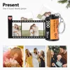 Ketten 10 Stück Fotos Filmrolle Schlüsselanhänger DIY Foto Text Alben Cover Schlüsselanhänger Benutzerdefinierte Memorial Weihnachtstage Geschenk Liebhaber Geschenk Schmuck