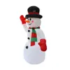 Decorazione del festival Costume da pupazzo di neve gonfiabile di Natale Natale Blow Up Babbo Natale gigante da esterno 2/4 m Costume da pupazzo di neve illuminato a LED1295L