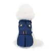 Abbigliamento per cani Moda Stile britannico Animali domestici Vestiti per cani Inverno Addensare Giacca Cappotto Costumi Felpe con cappuccio Chihuahua Abbigliamento per piccoli cuccioli di cane Gatto