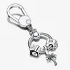 100% 925 Sterling Silver Key Rings Moments Small Bag Charm Holder Gift Set Fit Original European Charms Dangle Pendant Fashion Wom282C