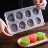 Baking Tools Jelly Mold 8 Compartments PP Plastic Fondant Flower Heart Home Kitchen Reusable Pudding Mould