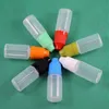 100 ensembles/lot 8 ml flacons compte-gouttes en plastique preuve enfant longue pointe fine PE sans danger pour e liquide vapeur Vapt jus e-liquide 8 ml Noawo Slnhc