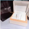 Watches White Boxes Mens Ladies for Gift MASTER Rectangle 1368420 1288420 Original Wooden Box With Certificate Tote Bag261h