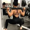 Mulheres athleisure fitness bodysuit sem costas yoga macacão esportes ginásio roupas de treino para mulheres collants ativo wear 240119