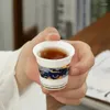 Service à thé en porcelaine blanche, service à thé en Jade et suif, Kung Fu, avec couvercle de tasse à thé, bol, théière