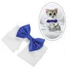 Hundkläder Tuxedo Collar Pet Bow slips Dekorativ kattunge Justerbar söt katt bärbar härlig valp