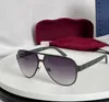 Pilot Zonnebril 2252 Mat Zwart Grijs Shaded Heren Shades Sonnenbrille Shades Sunnies Gafas de sol UV400 Brillen met Doos