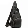 2021 men's cowhide chest crossbody bag genuine leather men shoulder messenger bags sports satchel top quality 79092435