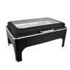 Ensembles de vaisselle Type 9L Premium noir en acier inoxydable réchaud Buffet poêle chauffe-plat pour la maison Restaurant El Party