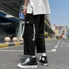 Men Casual Pants Multi-pocket Summer Stylish Wide Leg Male Students Youthful Vitality Trousers Plus Size S-3XL High Street Loose 240124