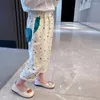 Pantaloni Pantaloni da bambino per ragazze Modello a cuore Ragazza Primavera Autunno Bambini Abiti stile casual