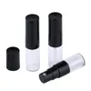 100 pcs/lot 1ml 2ml mini perfume bottle black spray قابلة لإعادة ملء الزجاجات الفارغة حاويات مستحضرات التجميل kitgg