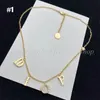 Fashion Women's Letters Necklace Earrings Bracelet with Gift Box for Women