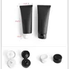 100ml Empty Cosmetic Container Matte Black Squeeze Bottle Makeup Cream Body Lotion Travel Packaging Plastic Soft Tube 100g Pmeom