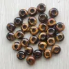 Lucite Fashion Good Quality Natural Stone Mix Round Shape Big Hole Beads for Charms Bracelet Jewelry 50pcs/lot Wholesale Free Shipping