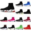 2024 Booties Boots Womens Mens Designer Boots Boot Stivali Trainers Hastigheter 2.0 V2 Chaussure Scarpe Designer Shoes All Black White Blue Runners Knit Sneakers Socks