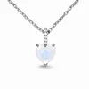 Chains Amazon Selling Hexagonal Pillar Crystal Moonlight Stone Pendant Necklace For Women's Versatile Luxury And Exquisite Jewelry