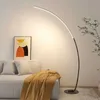 Vloerlampen Moderne LED-kunstvloerlampen Thuis Binnen Woonkamer Zwart Wit Vloerlampen Dimbaar Afstandsbediening RGB Slaapkamer Foyer Decor Hoeklamp YQ240130