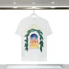Projektant T Męskie koszule Luxe Tshirt Mężczyzn Casablanca Luksusowa koszula dla mężczyzn TOP OGNISED TEE SHIRT Modna Letnia Załoga Szyja Krótkie rękawie Marka Oryginalna 675