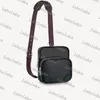 Taschen M45439 Cross Body Utility Side Men Messenger Cowhide Leder Leinwand Schulterbetrüter Weste317Q