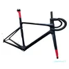 Black Grey T1000 UD V4RS Disc Carbon Road Bike Frames Disk Bicycle Frames Styret Strans av DPD UPS för