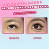 10 filas de pestañas Serie de cachorros Racimos individuales Pestañas postizas adecuadas para ojos redondos Esponjoso Natural C Curl Belleza Maquillaje diario 240123