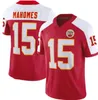 Hommes Kansas''City''Chiefs''Joueur actif personnalisé Travis Kelce Patrick Mahomes Rouge/Blanc 2023 F.U.S.E.Maillot cousu de football Vapor Untouchable Limited