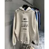 Balencaigalies Streetwear Custom Hoodie Wholesale Men s hoodies tryck unisex vanlig hög kvalitet överdimensionerad ekologisk bomullssilikon casual 3d7w867 rphj