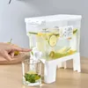 Garrafas de água 3.5l geladeira chaleira fria jarros com torneira limonada garrafa de frutas drinkware dispensador de bebidas de alta capacidade cozinha