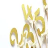 Pasta Toppers Paper Banner Glitter Numarası 0 1 2 3 4 5 6 7 8 9 Cupcake Sargı için Numhbers Sargı Pişirme Kupası Doğum Günü Çay Partisi Dekorasyonu263T