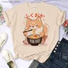 女性のTシャツ泊inuトップ女性アニメTシャツ女性デザイナー服240130