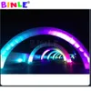 Balançoires en gros en gros gonflable LED éclairage arc tube pilier étoile événement de mariage publicité gonflables pour la décoration extérieure